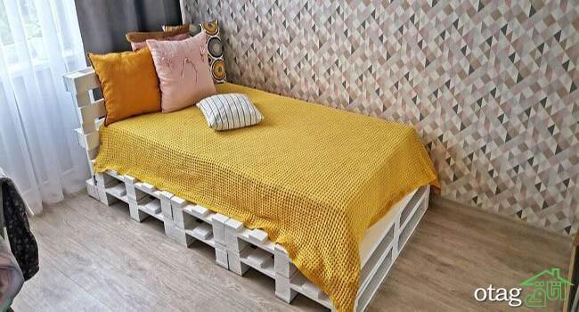 نحوه ساخت تخت خواب با پالت چوبی ، آموزش کامل بهمراه عکس