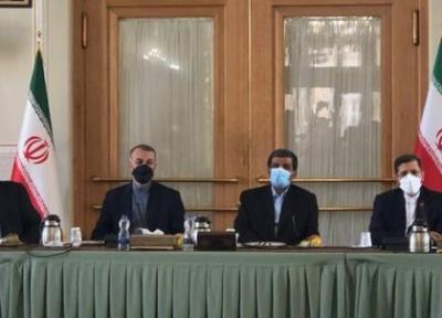 نشست مشترک امیرعبداللهیان، ضرغامی و عین اللهی در محل وزارت خارجه
